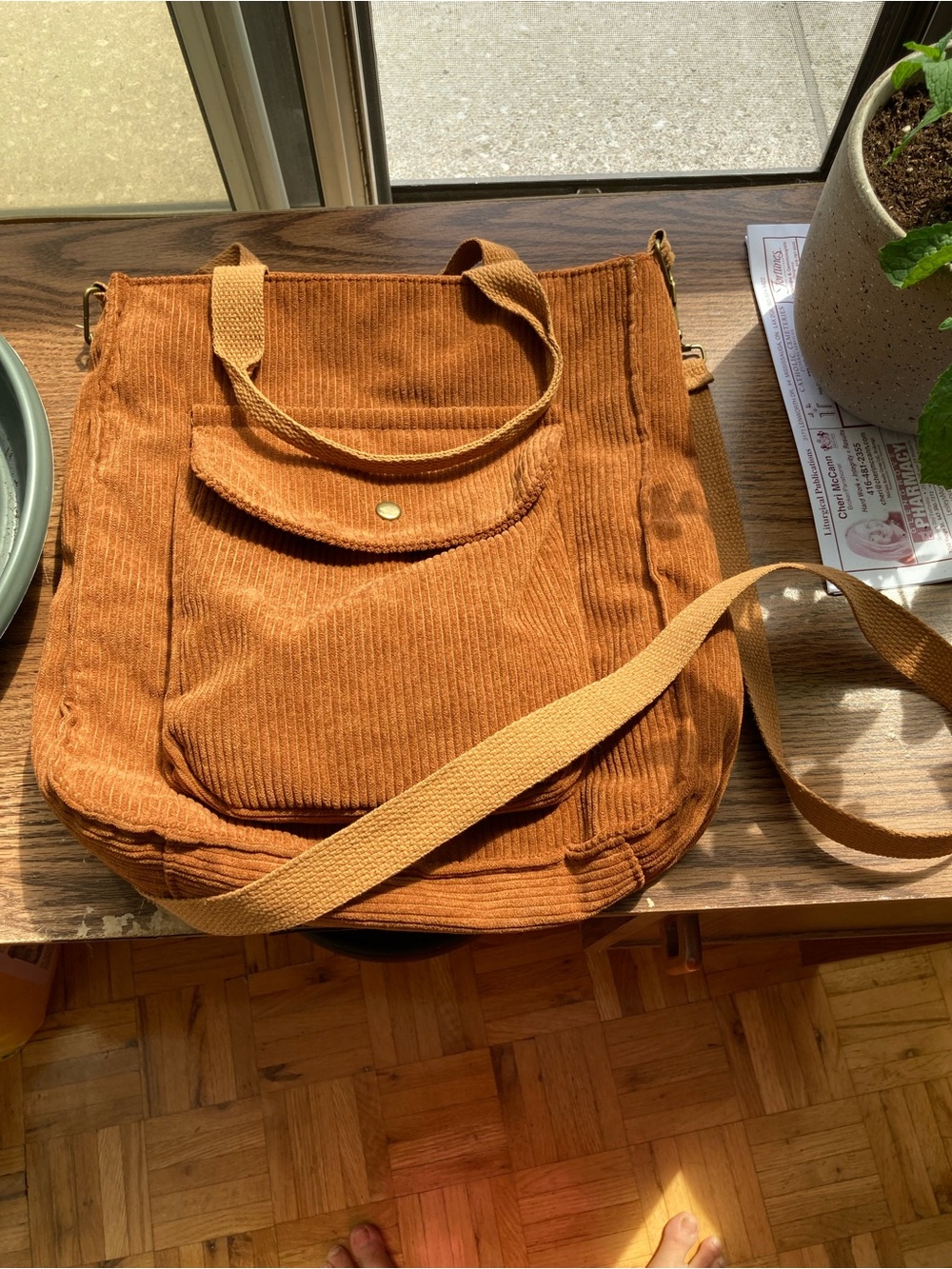 Brown Tote Bag - Women's Shoulder & Crossbody